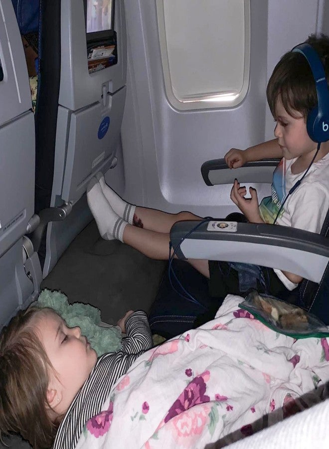 Rewondah [2-Pack] Rewondah Inflatable Foot Rest Airplane, Kids Airplane Bed | Adjustable Height Travel Foot Rest Pillow | Toddler Flights Seat Extender | Inflatable Foot Rest for Air Travel Flights Train, Car - Image 2