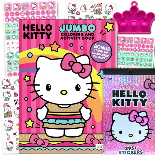 Bendon Hello Kitty Coloring Activity Book and Sticker Set for Kids - Image 1