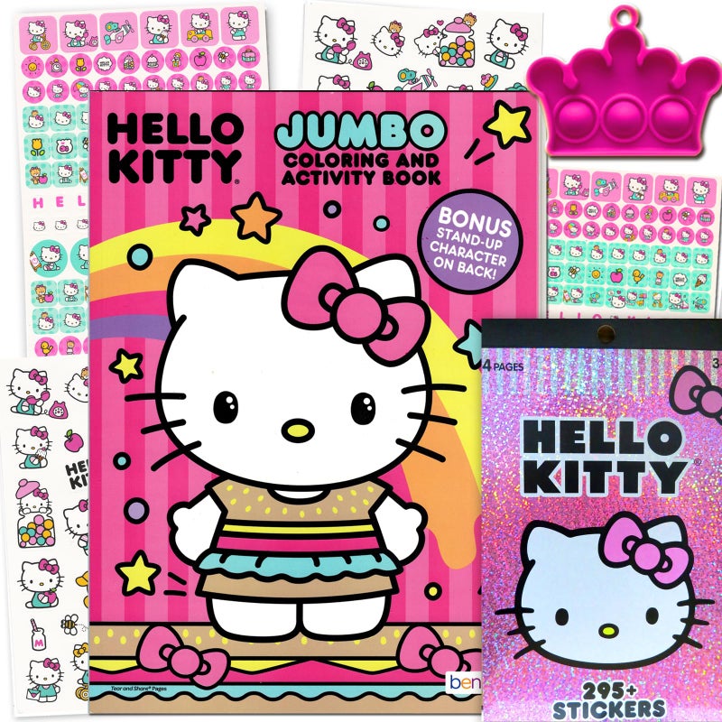 Bendon Hello Kitty Coloring Activity Book and Sticker Set for Kids - Image 2
