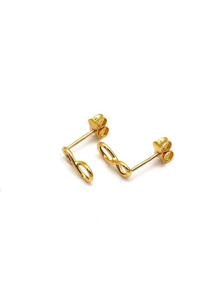 Real Gold Plain Infinity Stud Earring Set 9918 E1798 - pzsku/Z7F34E4CA5F335F776F73Z/45/_/1667458585/f7275256-9b77-4982-8120-d16f1ba90c95