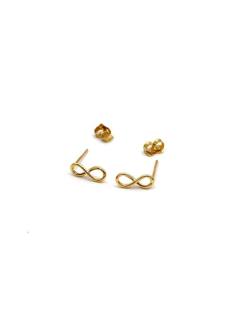 Real Gold Plain Infinity Stud Earring Set 9918 E1798 - pzsku/Z7F34E4CA5F335F776F73Z/45/_/1667458585/fcba812b-1c92-4c67-b36e-3cc0aedc747c