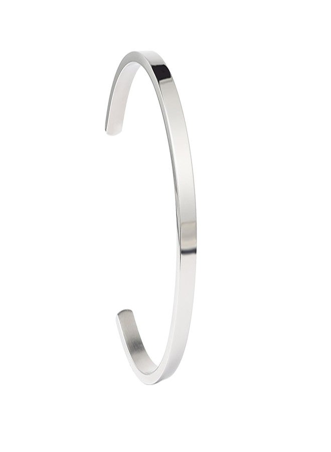 MILAKOO 6mm Sterling Silver Bracelets for Mom Boho Style Weeding Gifts Wristlet Bangle - Image 1