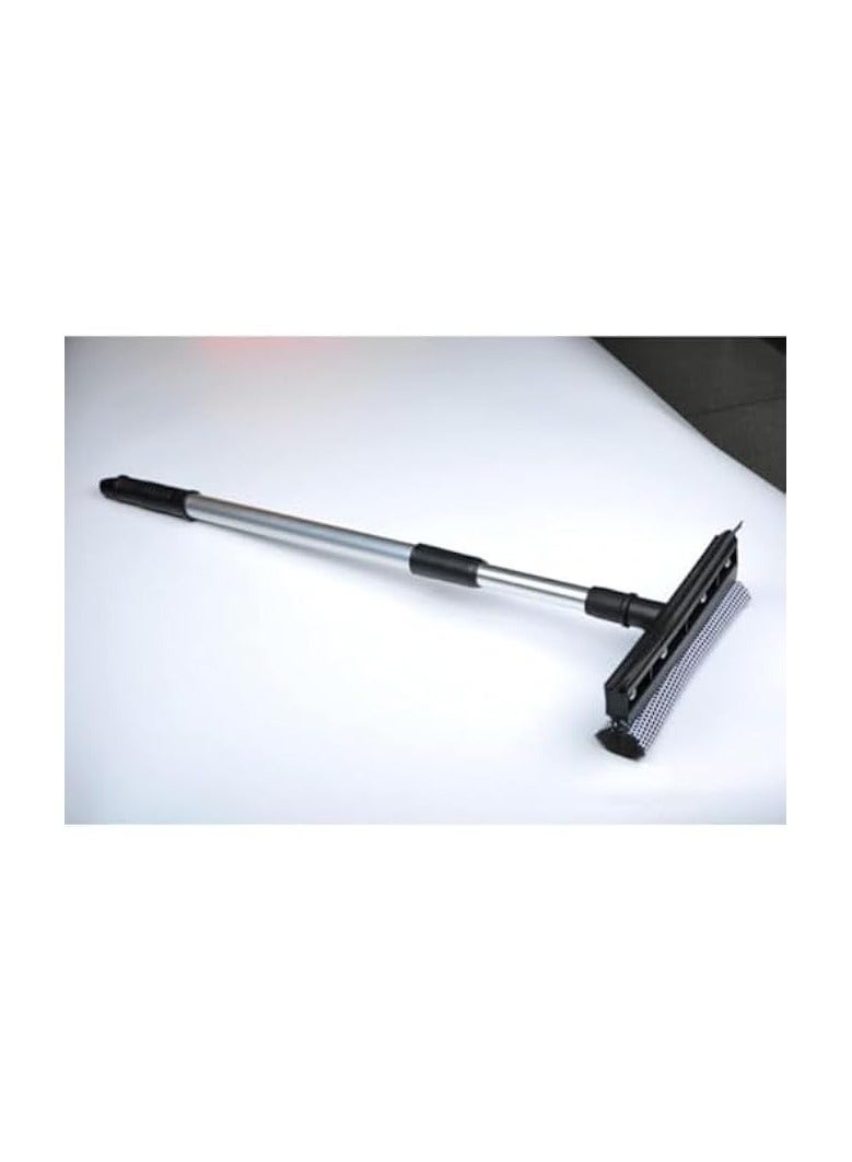 erorex All- Window Squeegee with Extendable Stainless Steel Pole Dual- side Squeegee Window Cleaner Telescopic Glass Scraper Wiper Window Cleaning Tool - Image 2