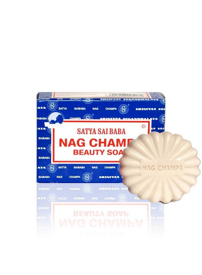 Satya Nag Champa: Sai Baba Natural Soap Large 150 G 5 Oz 4 Piece - Image 1
