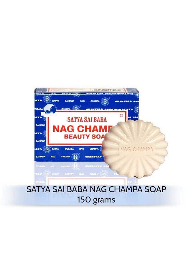 Satya Nag Champa: Sai Baba Natural Soap Large 150 G 5 Oz 4 Piece - Image 3