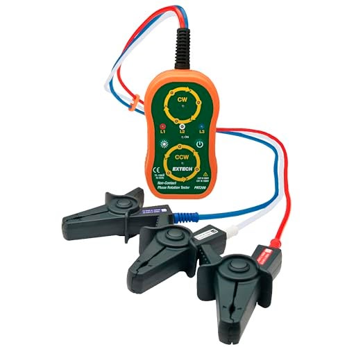 Extech 480403 Motor Rotation and 3-Phase Tester, Multicolor - Image 1