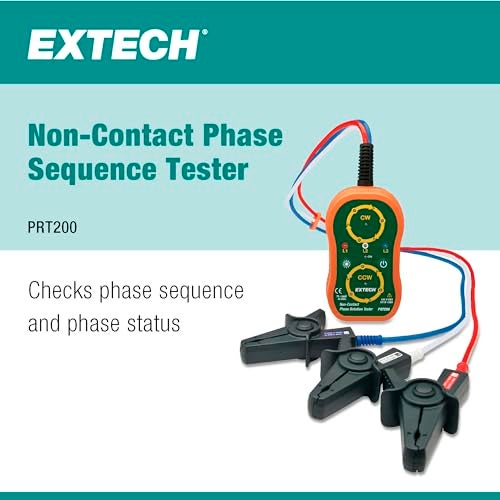 Extech 480403 Motor Rotation and 3-Phase Tester, Multicolor - Image 2