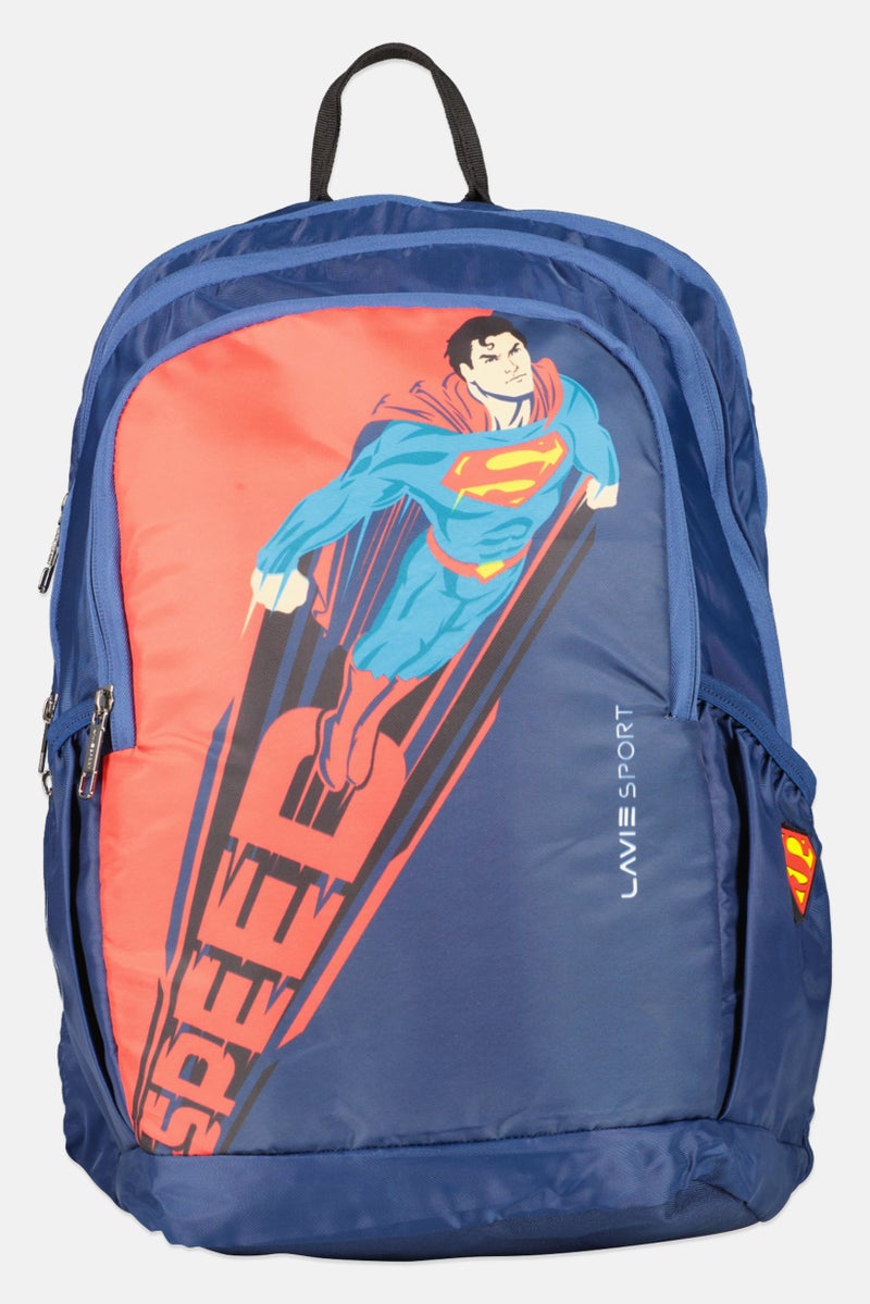 Lavie حقيبة ظهر سوبرمان للأطفال الأولاد، كحلي - Image 1