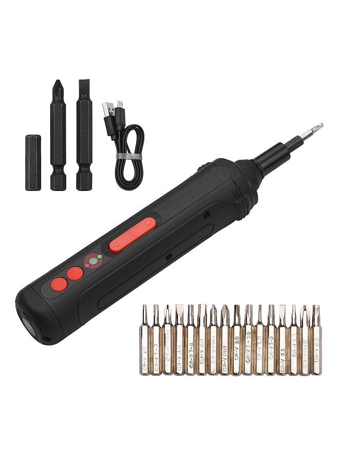 4V Cordless Electric Screwdriver Kit Handheld Mini Screwdrivers 1500mAh Contact-Free Electric Testing Dual LED Working Lights Rear Flashlight 19 Pieces Screwdriver Bits  - Image 1