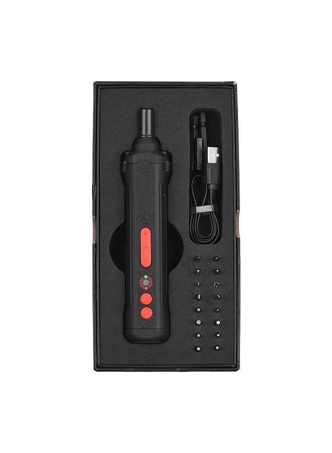 4V Cordless Electric Screwdriver Kit Handheld Mini Screwdrivers 1500mAh Contact-Free Electric Testing Dual LED Working Lights Rear Flashlight 19 Pieces Screwdriver Bits  - Image 3