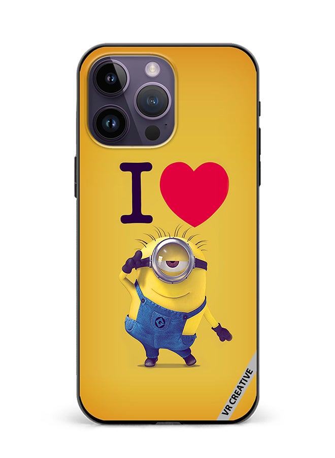 VR CREATIVE Protective Case Cover For Apple iPhone 15 Pro Minions Design Multicolour - Image 1