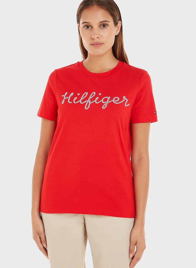 TOMMY HILFIGER Graphic Crew Neck T-Shirt