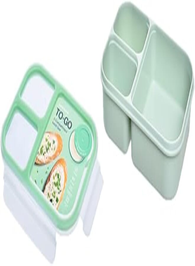 صندوق غداء مقسم LocknLock سعة 980 مل (نعناع)