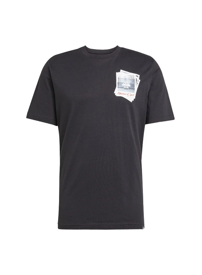 Adidas Adidas Memories Of Sport Graphic Tee Black Graphic Tee (Short Sleeve) T-Shirts For Men