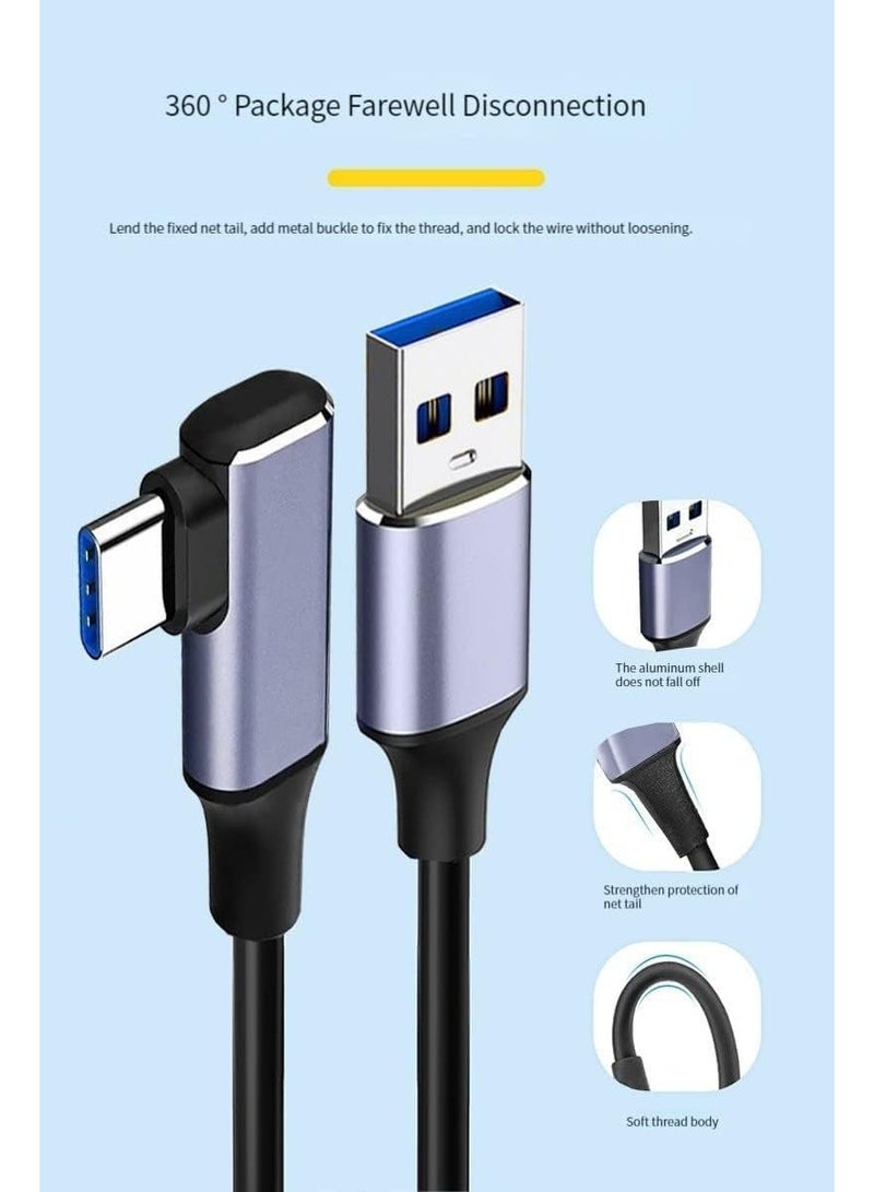 Link Cable 3M Compatible with Meta Quest Pro/Oculus Quest 2 Accessories and PC/Steam VR, High Speed PC Data Transfer, USB 3.0 to USB C Cable for VR Headset and Gaming PC - Image 5