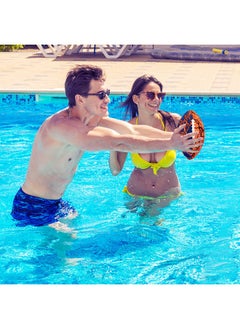 Jasonwell Pool Beach Water Football - 2 Pack Waterproof Football Strong Grip Fun Water Toys Games For Swimming Pool Beach Lake Park Backyard Outdoor Play For Kids Children Teens Adults Family  - Image 3