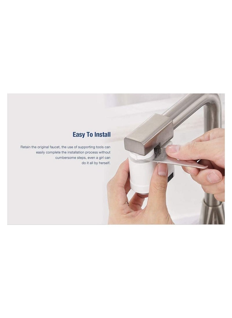 Lydsto - Lydsto Automatic Water Saver Tap Intelligent Infrared Induction Water Faucet Touchless Dual Sensor Easy Installation Anti Overflow Rechargeable Water Saving Device - White - Image 1