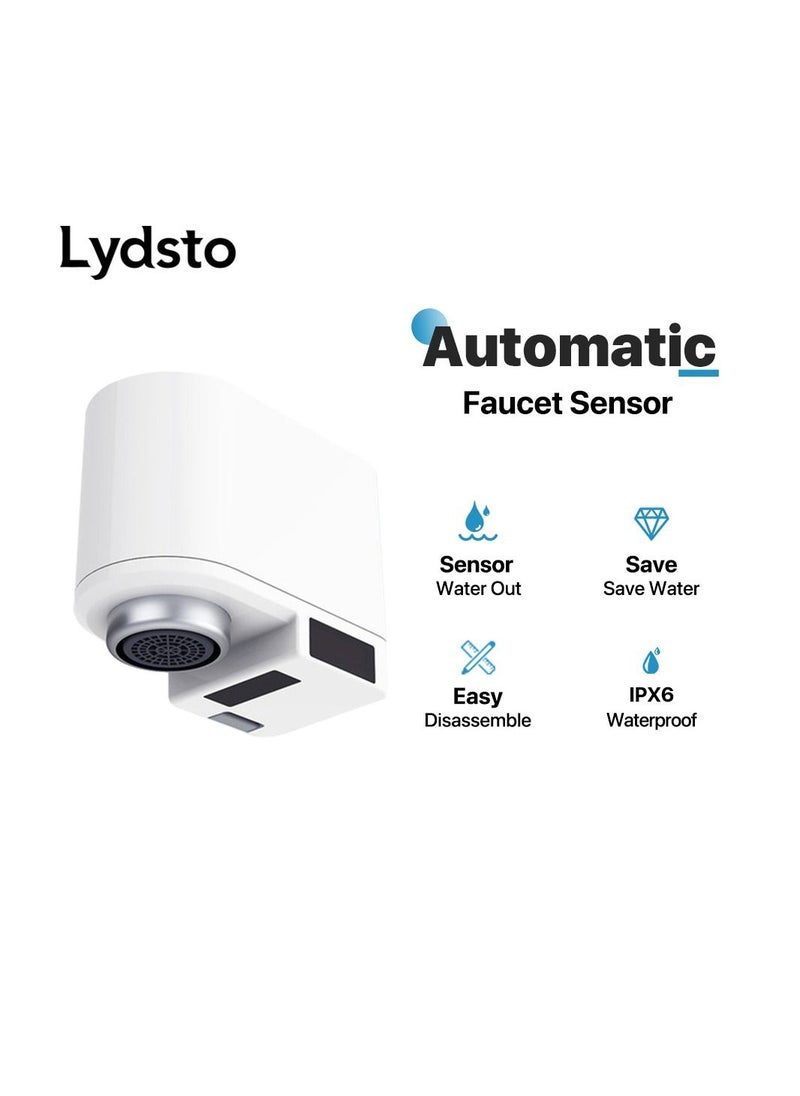 Lydsto - Lydsto Automatic Water Saver Tap Intelligent Infrared Induction Water Faucet Touchless Dual Sensor Easy Installation Anti Overflow Rechargeable Water Saving Device - White - Image 1