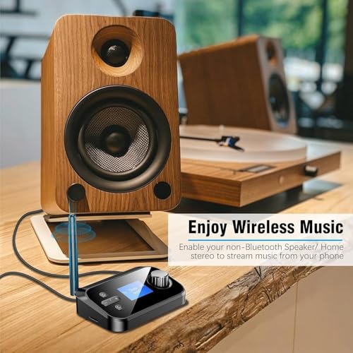Tobo Bluetooth Receiver and Transmitter, Bluetooth 5.3, Support 2 Headsets Simultaneously, 3.5mm AUX, Optical, Coaxial, TF Card Plug-Play, for TV/PC/Home Stereo/Headset/Speaker/Mp3/Mp4 (C41) - Image 4