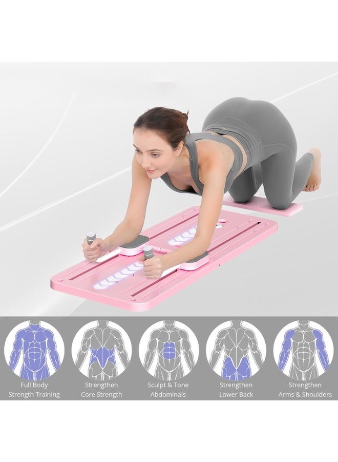 إي تي جي لوح بيلاتيس ETG - مجموعة إصلاح بيلاتيس 2024، لوح إصلاح بيلاتيس متعدد الاستخدامات قابل للطي للاستخدام المنزلي، لوح انزلاقي 5 في 1 - Image 4