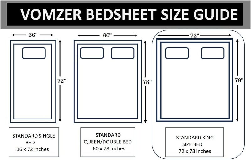 VOMZER 320 TC Cotton Feel All Around Elastic Fitted Bedsheets King Size, Premium Fitted Bedsheets King Size for Double Bed with 2 Pillow Covers, Size- 78” x 72” (Beige) - Image 5