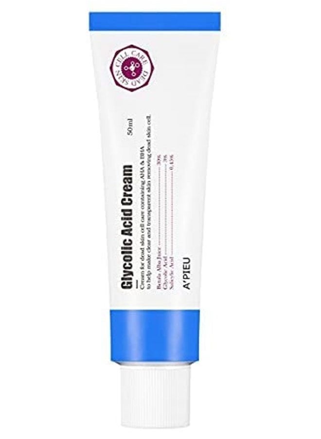 A'Pieu - Glycolic Acid Cream, 1.69 fl oz (50 ml) Korean Facial Exfoliating Peeling gel with Glycolic Acid - Image 1