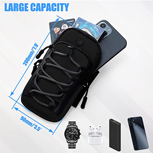 URLWALL Storage Bag For Sur-ron, Dirt Bike Front Frame Bag Arm Strap Bag Battery Cover Bag for Mobile Phone, Card, Earphone, Black - Image 3