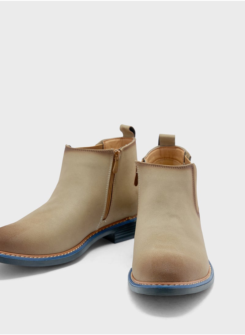 Robert Wood Suede Casual Chelsea Boots  - Image 4