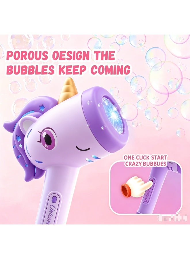 Unicorn Automatic Bubble Wand,Fully Automatic Bubble Machine Wand Toy,Suitable for 3-8 Years Old Toddler Outdoor Play,Cute Summer Toy, Perfect Easter, for Little Girls and Boys - Image 3
