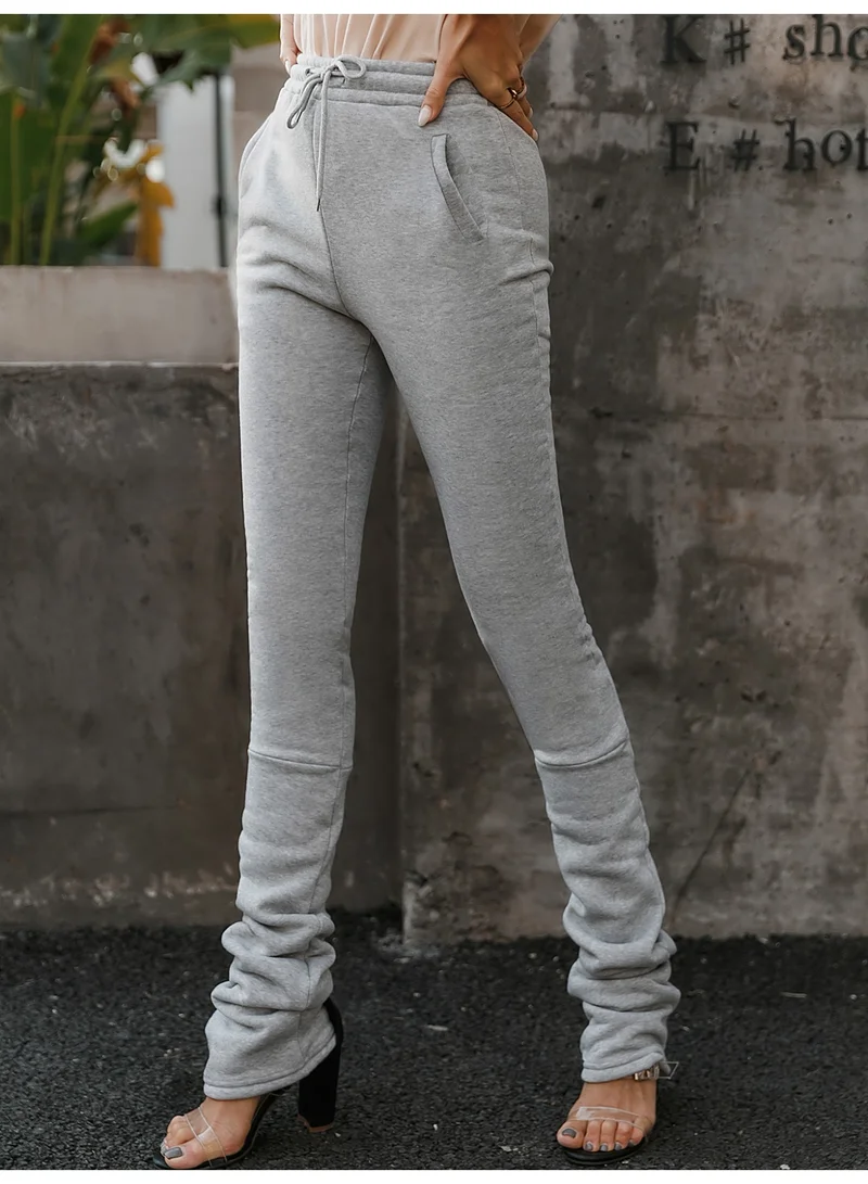 SIMPLEE Women's Comfortable Pants High Waist Trousers for Casual & Work