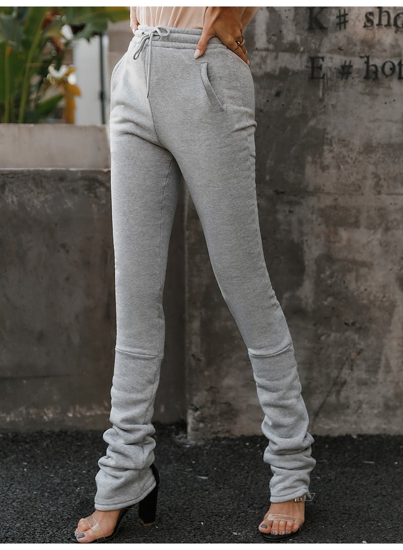 SIMPLEE Women's Comfortable Pants High Waist Trousers for Casual & Work - Image 1