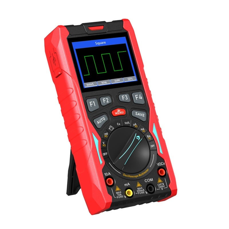 3-In-1 Portable Oscilloscope: 70MHz Bandwidth 200MSa/s Sampling Rate, 20000-Count Auto-Ranging Multimeter - Dual Overload Protection, Signal Generator for Automotive Electricians Circuit Testing - Image 4