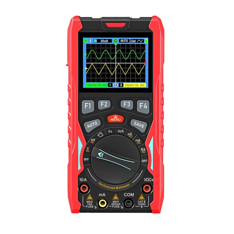 3-In-1 Portable Oscilloscope: 70MHz Bandwidth 200MSa/s Sampling Rate, 20000-Count Auto-Ranging Multimeter - Dual Overload Protection, Signal Generator for Automotive Electricians Circuit Testing - Image 5