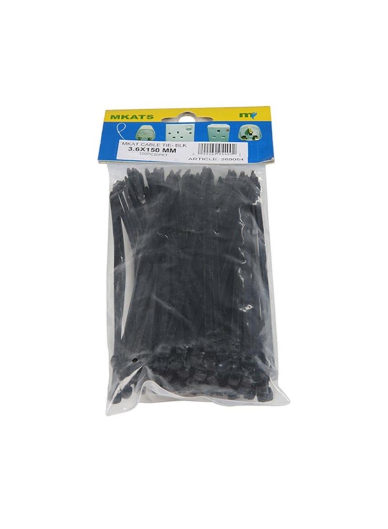 Mkats Cable Ties Pack Of 100 3 6 X 150 Mm