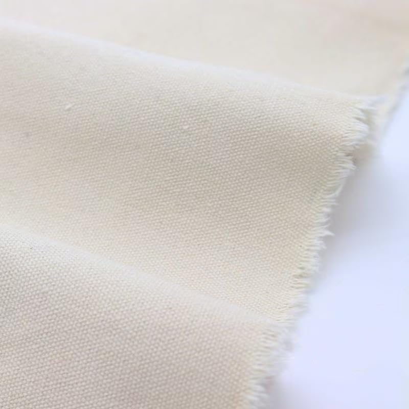 Antetek 100% Cotton Muslin Fabric 63 Inch*2 Yards Muslin Linen Fabric by The Yard, Thick Draping Fabrics Suitable Material for Sewing DIY Making Supplies Quilting Patchwork (Unbleached, 2 Yard) - Image 3