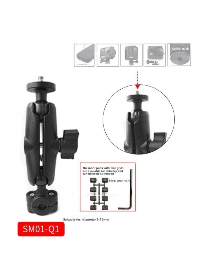 Beauenty Motorcycle Bracket For Insta360one R X2 Panoramic Camera Invisible Selfie Stick Third Person Riding-Color:SM01-Q1 - Image 1