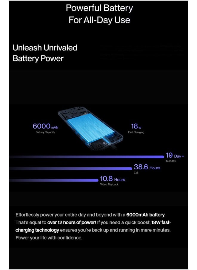 Meizu Note 21 4G 8GB/256GB Smartphone 6000mAh Large Battery 50MP Ttriple Camera Black-International Version