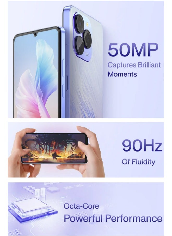 Meizu Note 21 4G 8GB/256GB Smartphone 6000mAh Large Battery 50MP Ttriple Camera Black-International Version