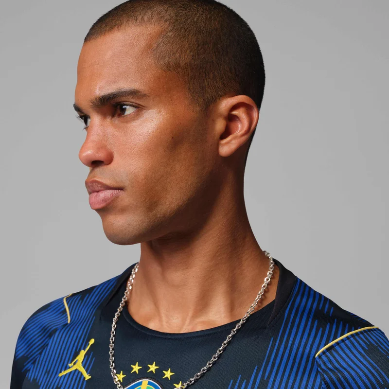 Jordan Blue Men's Brazil 2026 Away Replica Football Jersey for Men | Best Price UAE