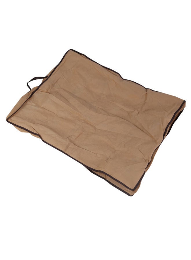 NIBEMINENT Foldable Shoes Storage Box Brown 70 x 55centimeter 