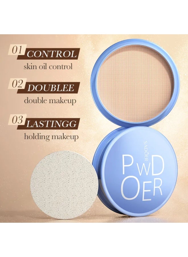SADOER Beauty Velvet Soft Honey Flawless Powder Matte Long Lasting Waterproof Oil Control Face Powder Oil Control Face Foundation Waterproof Whitening Skin Finish Concealer Tender Skin Tone 07 - Image 3