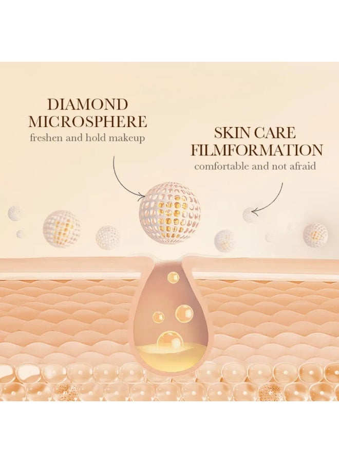 SADOER Beauty Velvet Soft Honey Flawless Powder Matte Long Lasting Waterproof Oil Control Face Powder Oil Control Face Foundation Waterproof Whitening Skin Finish Concealer Tender Skin Tone 07 - Image 4