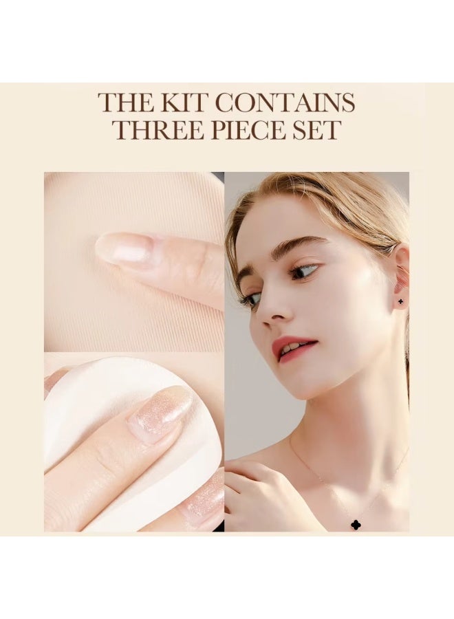 SADOER Beauty Velvet Soft Honey Flawless Powder Matte Long Lasting Waterproof Oil Control Face Powder Oil Control Face Foundation Waterproof Whitening Skin Finish Concealer Tender Skin Tone 07 - Image 5