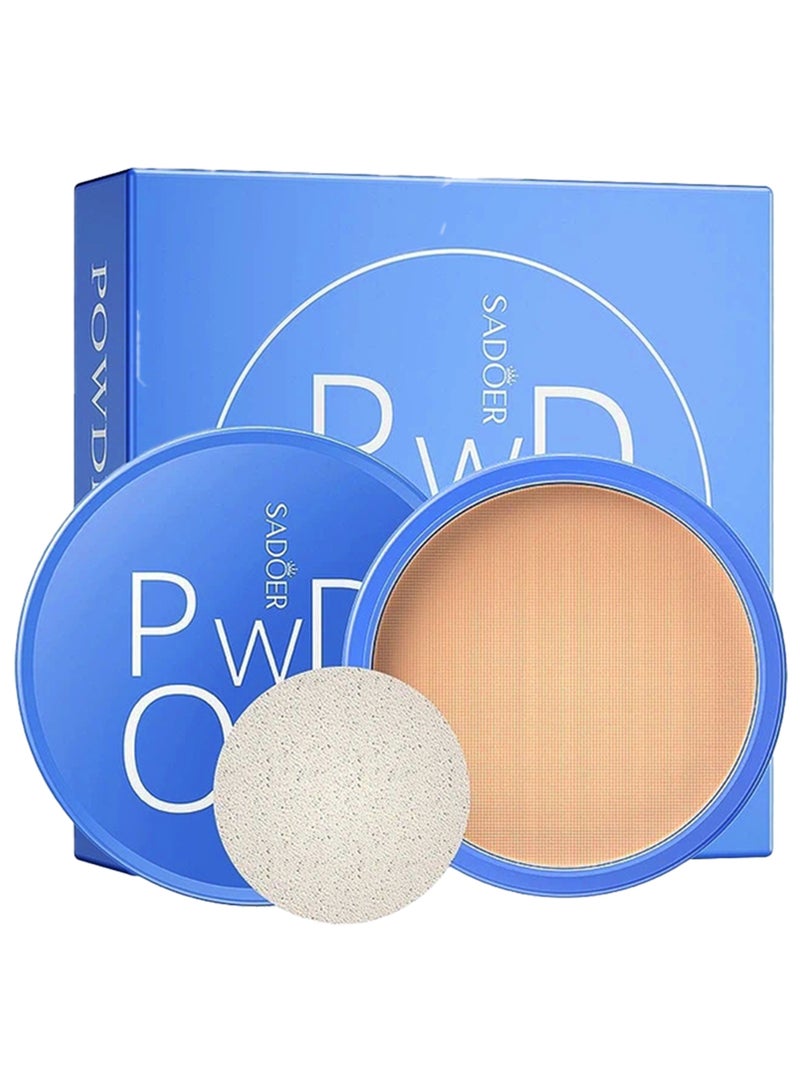 SADOER Beauty Velvet Soft Honey Flawless Powder Matte Long Lasting Waterproof Oil Control Face Powder Oil Control Face Foundation Waterproof Whitening Skin Finish Concealer Tender Skin Tone 07 - Image 1