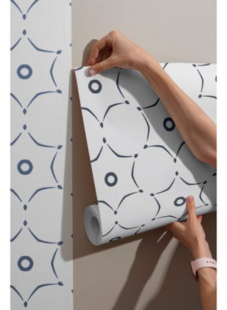 Moroccan Lattice  Fabric Wallpaper Covers An Area ​​Up To 4.2Mx3M With Adhesive  And Smoothing Tool - pzsku/Z7F3605D5EAE80F23B0C7Z/45/_/1728393007/778dfe5f-773a-4316-8c19-902fdbf03d05
