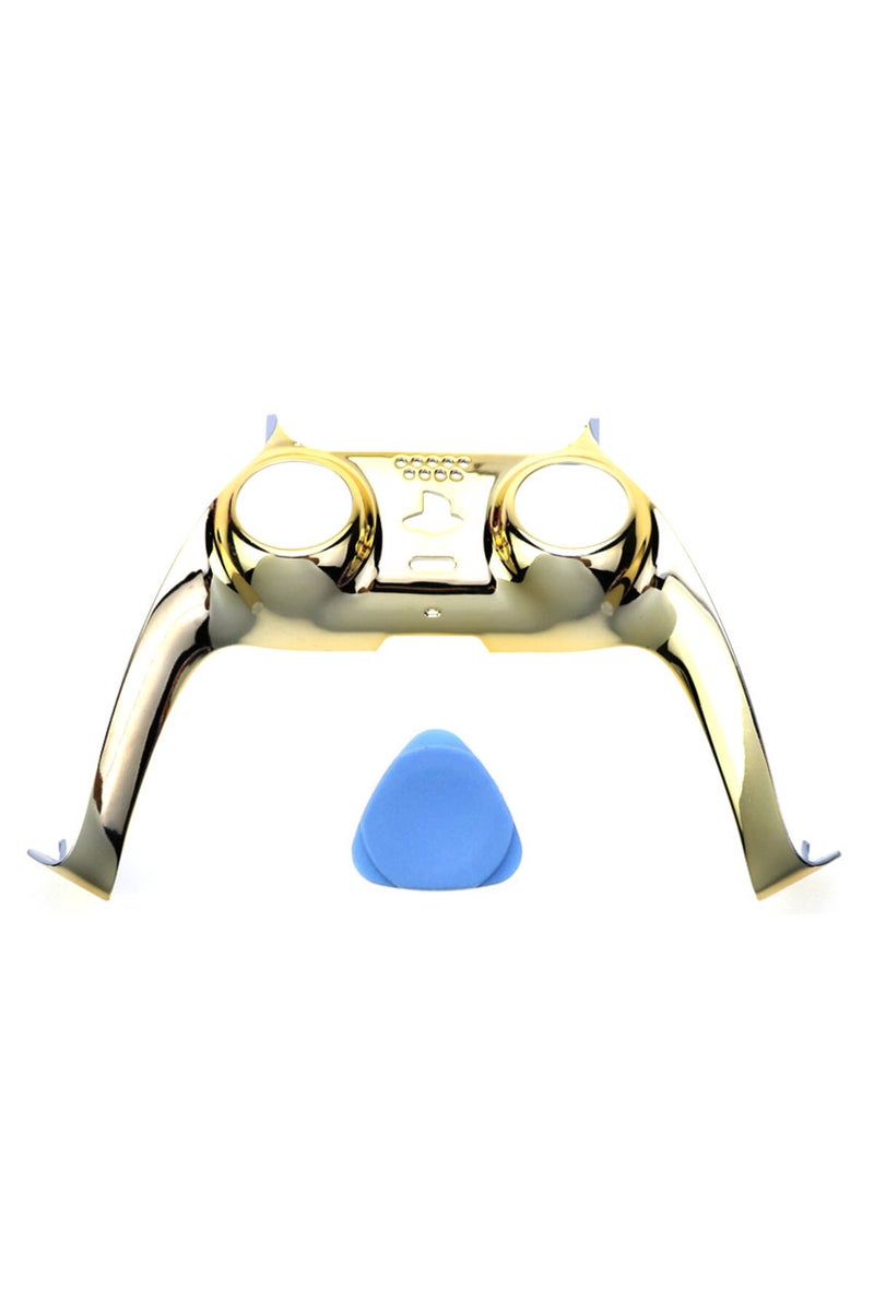 Chrome Gold YuXi Replacement Handle Decorative Strip Faceplate For PS5 Controller Gamepad Decoration