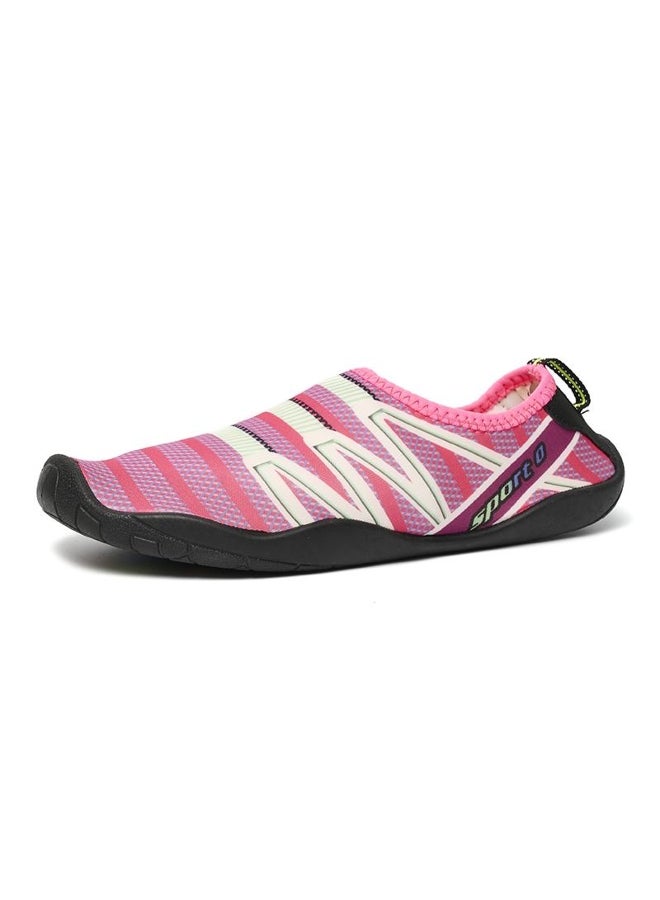 Generic Outdoor Shoes Swim Slipper On Surf Aqua Shoes Skin Sock Striped Shoes Ligh Weight Couples Sea Shoes