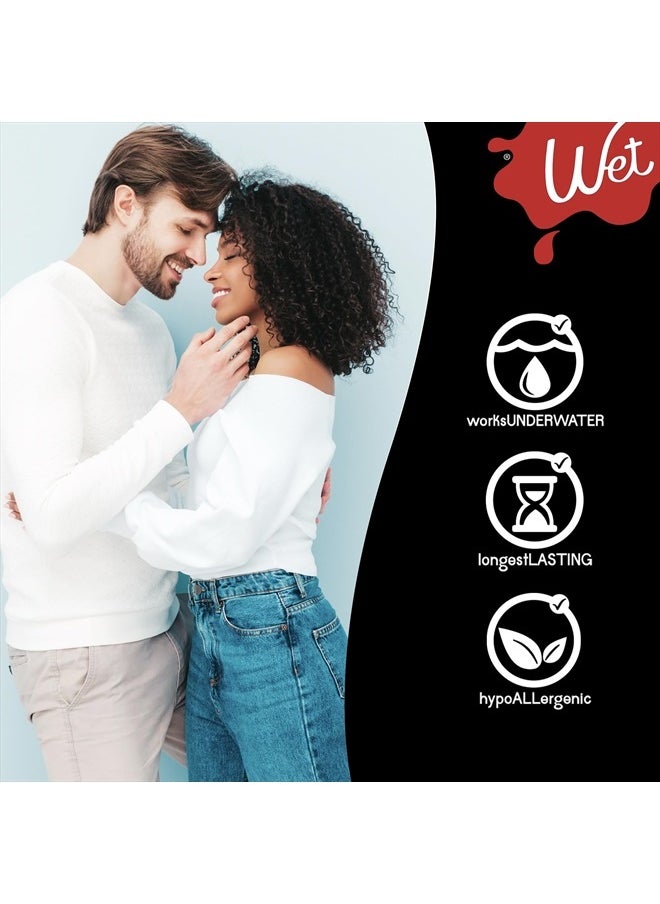 Wet Platinum Silicone-Based Lube for Men, Women & Couples, 3 Fl Oz - Ultra Long-Lasting & Water-Resistant Premium Personal Lubricant - Safe to Use with Latex Condoms - Non-Sticky & Hypoallergenic  - Image 3