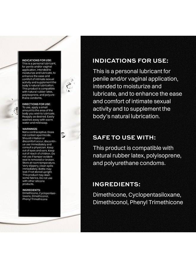 Wet Platinum Silicone-Based Lube for Men, Women & Couples, 3.1 Fl Oz - Ultra Long-Lasting & Water-Resistant Premium Personal Lubricant - Safe to Use with Latex Condoms - Non-Sticky & Hypoallergenic - Image 2
