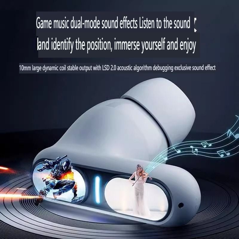 ZX 2026 New Wireless Bluetooth Earbuds - Cloud Rock Green, Semi-In-Ear, Low Latency, High-Quality Sound with Noise Cancellation - Image 1